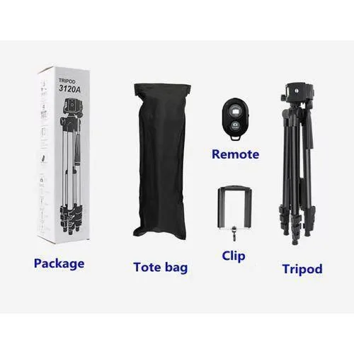 Specifications

1. It is a lightweight, compact, and adjustable tripod. 
2. It has a built-in bubble view level and a 3-way head for tilt and swivel motion. 
3. The top is equipped with a 1/4 inch screw port compatible with most devices. 
4. It has a folding height of only 34cm and can extend up to 110cm (approx. 3.6 feet).