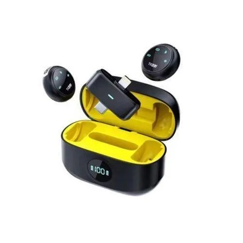 KEY FEATURES

Dual Wireless Microphones – Record two voices at the same time

Noise Reduction Technology – Clear sound even in noisy environments

Plug-and-Play Setup – No drivers or apps needed

Long Battery Life – Up to 8 hours recording time

20m Wireless Range – Stable connection with low latency

Portable & Lightweight – Ideal for travel, vlogging, and field recording

Wide Compatibility – Works with iOS, Android, Cameras & PCs

Charging Case Option – Convenient recharging and storage (photo 1)